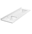 Fresca Oxford 73" Countertop with Undermount Double Sink - White Quartz | 1-Hole Faucet Drilling